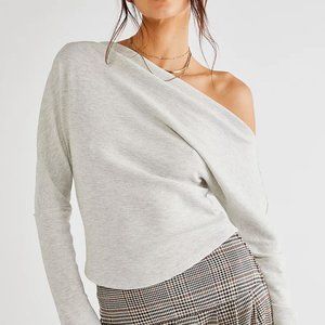 NWT Free People Fuji Thermal Off the Shoulder Top - XS